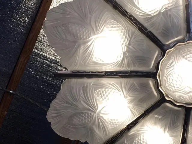 David Gueron Degue French Art Deco Chandelier - 8