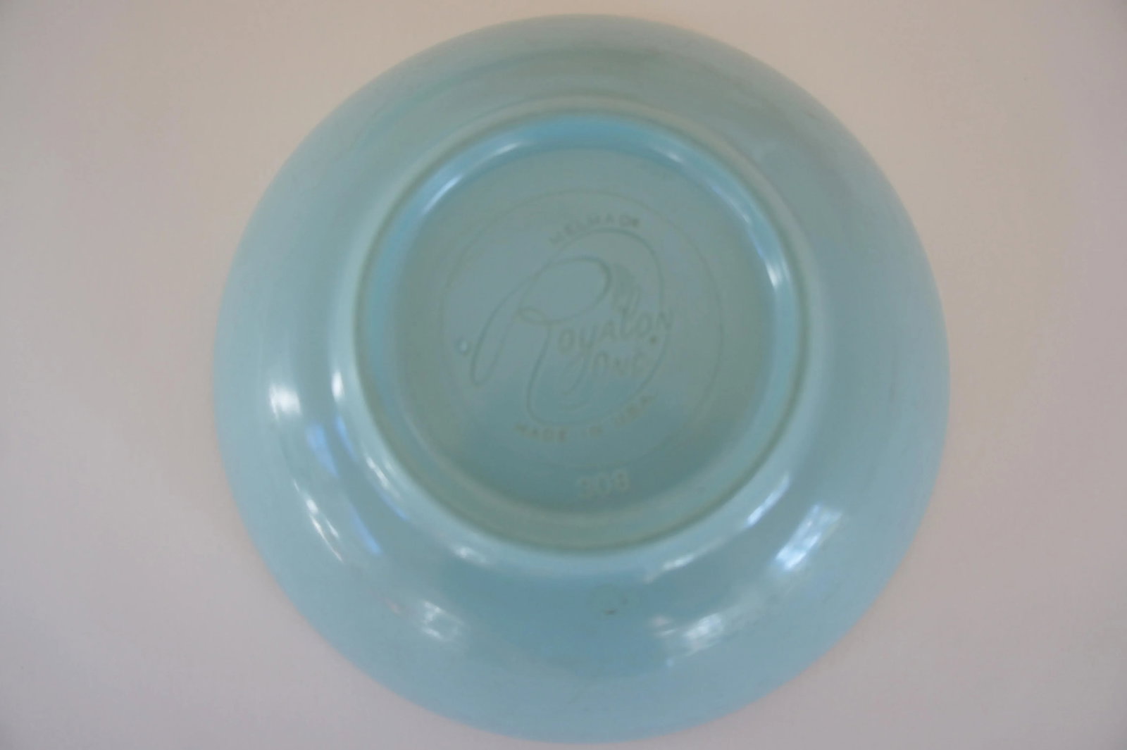 Rayalon Melamac Orange & Baby Blue Dinnerware Set - 18 Pieces - 8