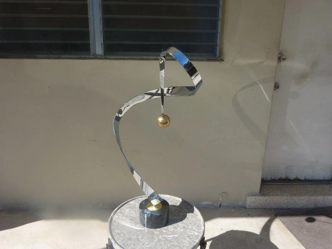 Curtis Jere Large 70's Kinetic Ribbon Sculpture - 2
