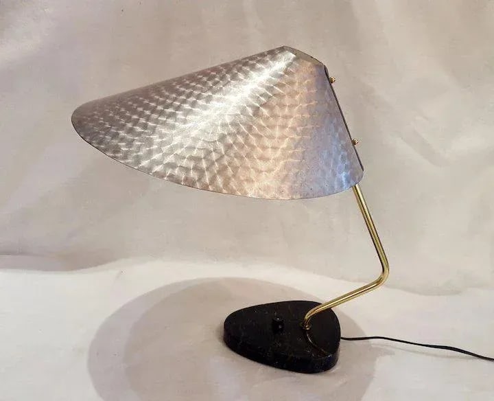 Mid-Century German Ufo Space Age Brushed Aluminum Lamp - 2