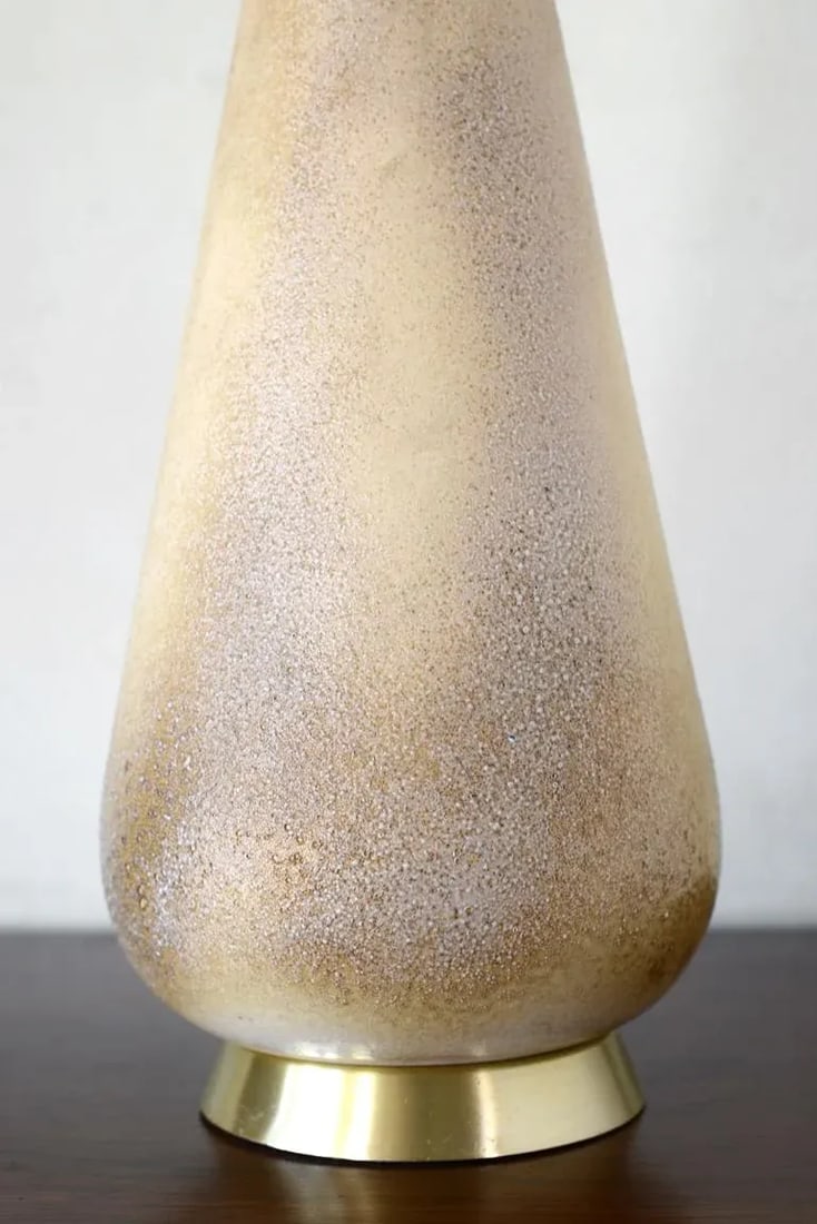 Mid-Century Modern Textured Ceramic Table Lamp - 5