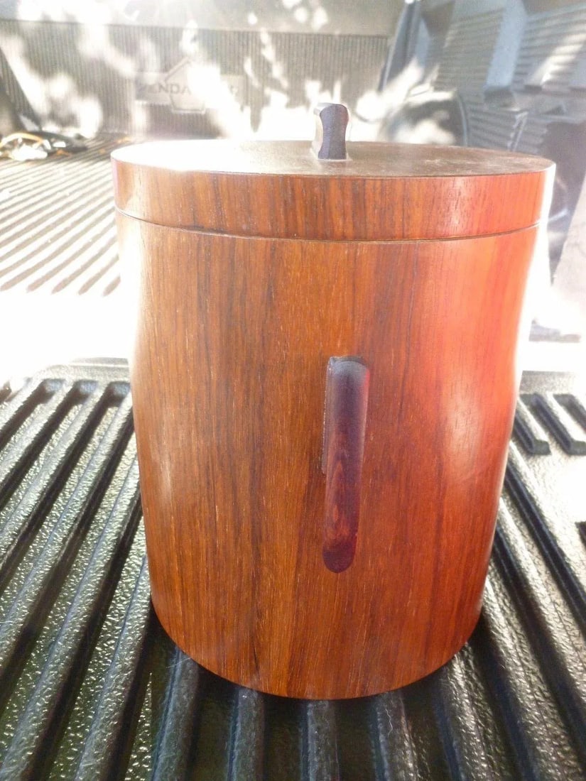 1960s Vintage Mid-Century Modern Rosewood Ice Bucket - 4