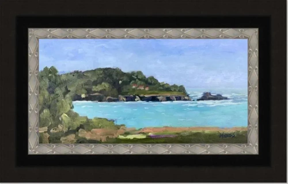 Mendocino Coast, Modern Plein Air Oil Painting - 11
