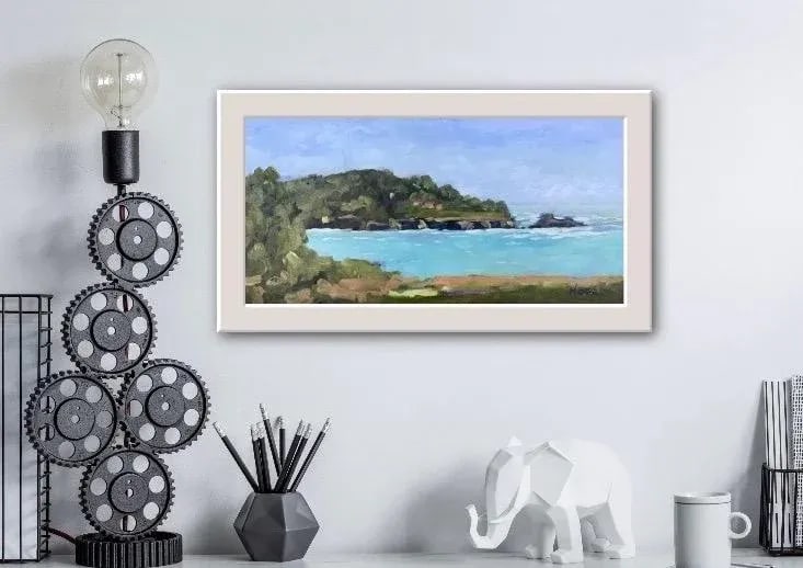 Mendocino Coast, Modern Plein Air Oil Painting - 5