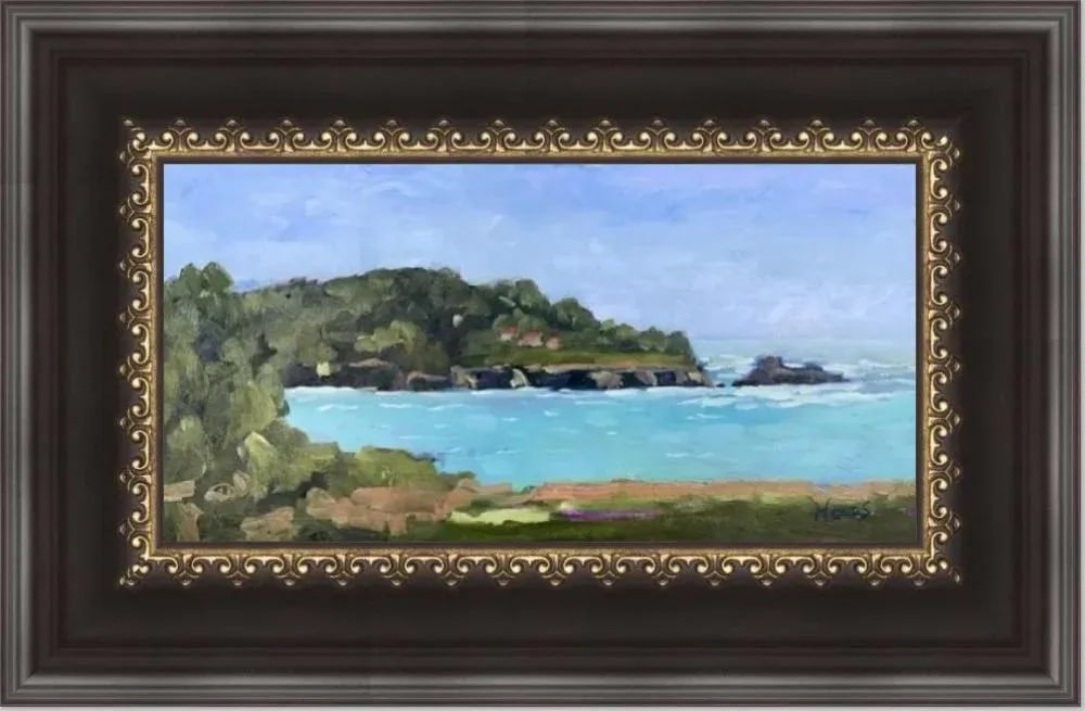 Mendocino Coast, Modern Plein Air Oil Painting - 8