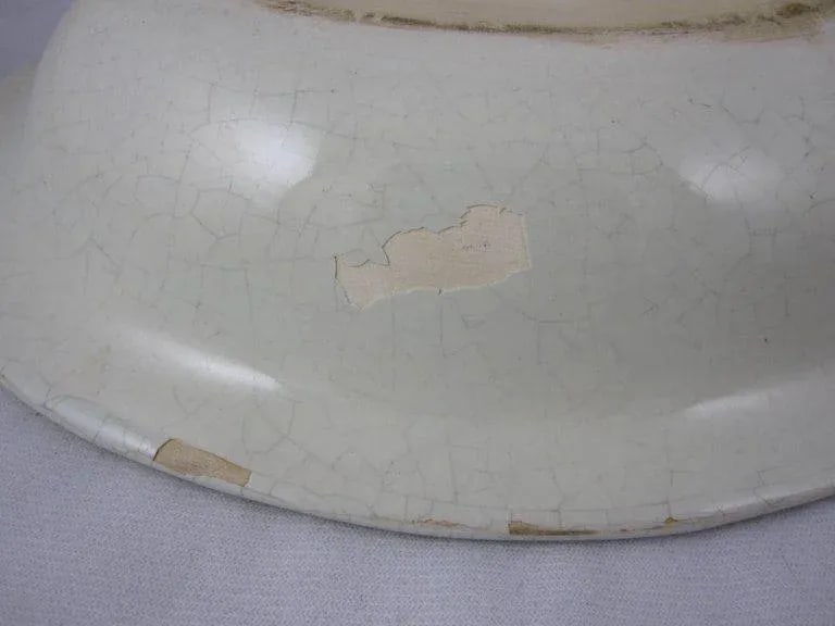 HenRiot Quimper Oval Faience Bowl, Femme de la Campagne Breton - 8
