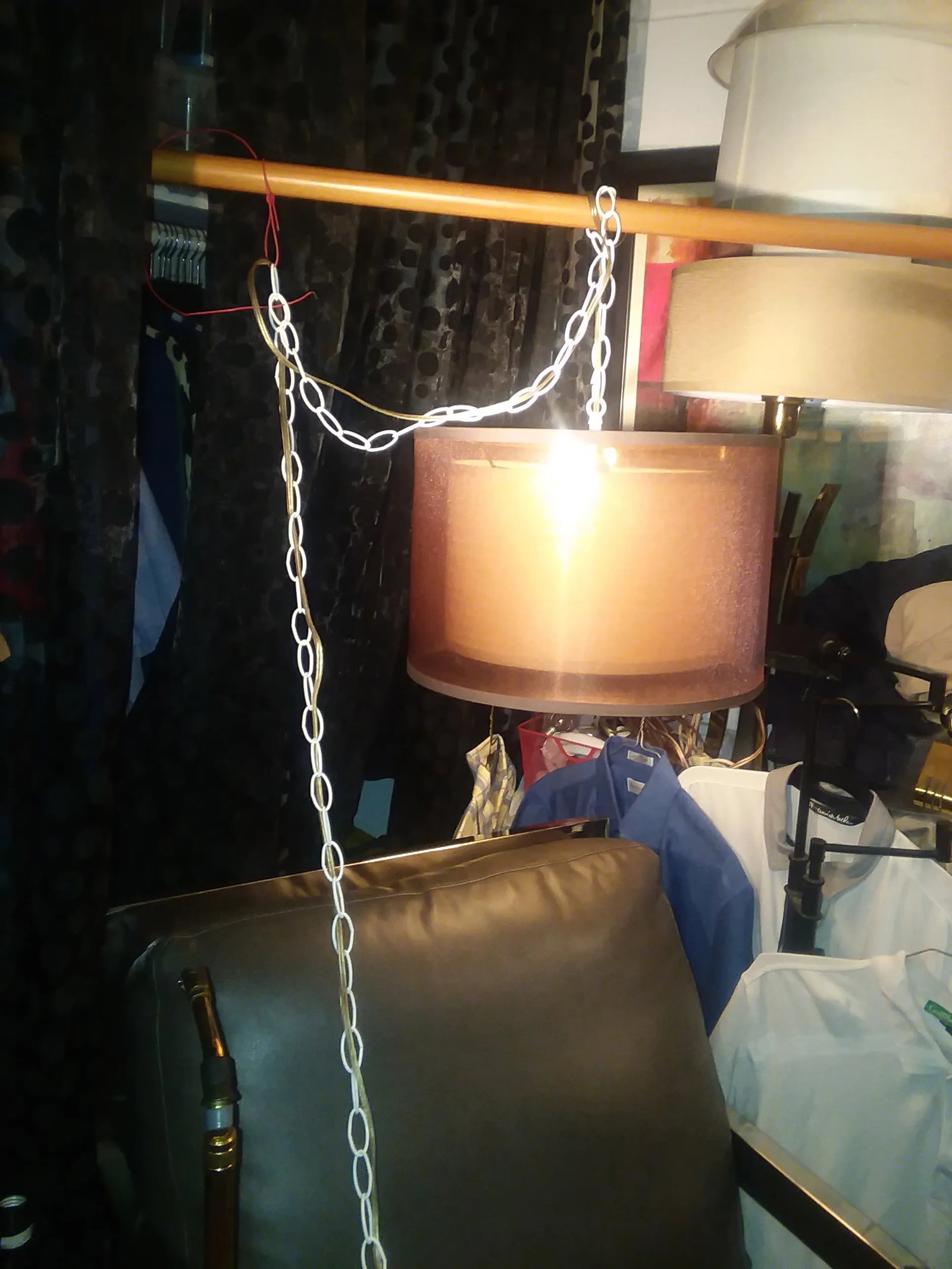 New Years Special Mid-Century Modern Drum Pendant Lamp - 6