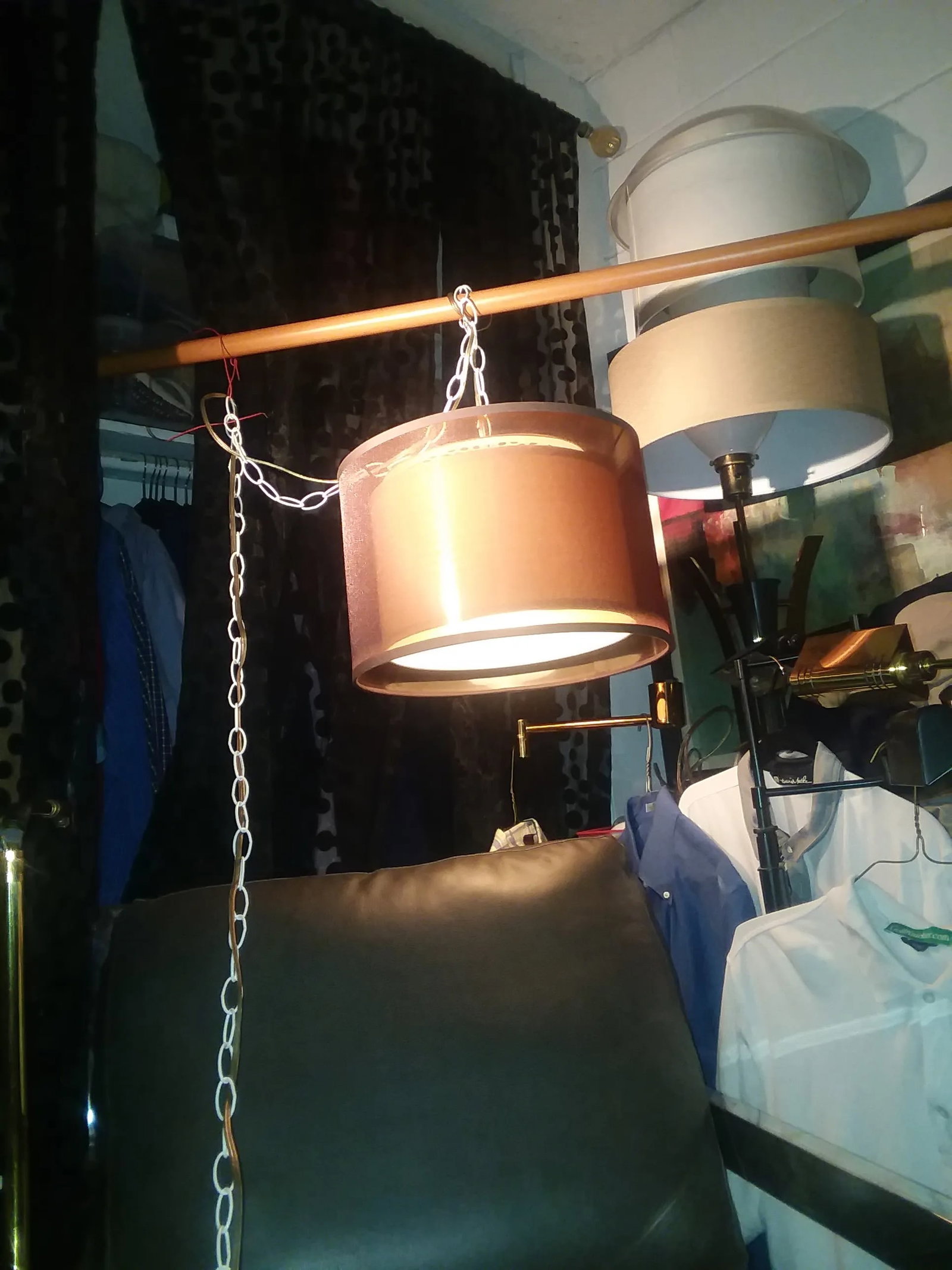 New Years Special Mid-Century Modern Drum Pendant Lamp - 7