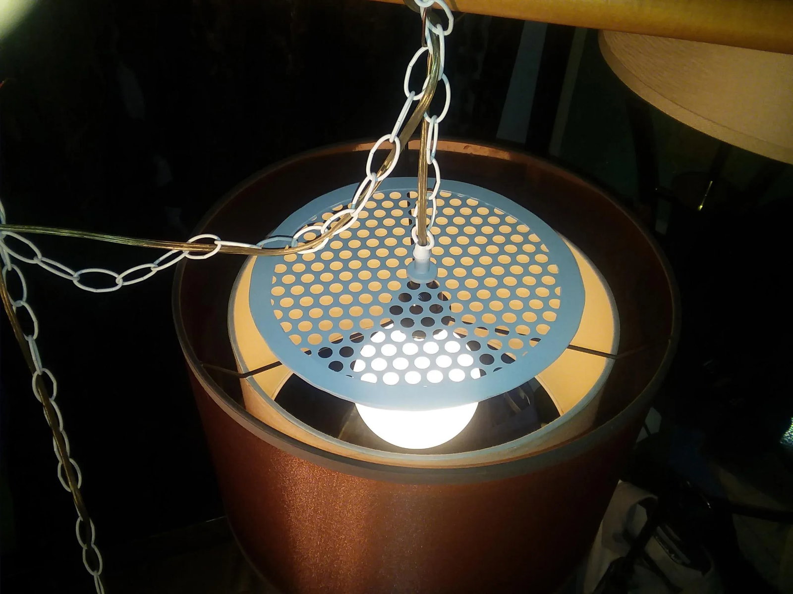 New Years Special Mid-Century Modern Drum Pendant Lamp - 9