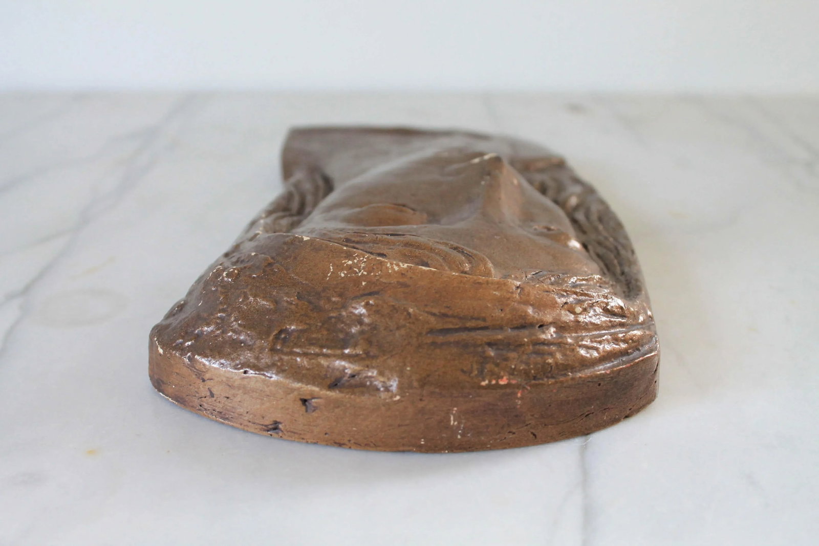 Vintage Female Plaster Wall Hanging - 6