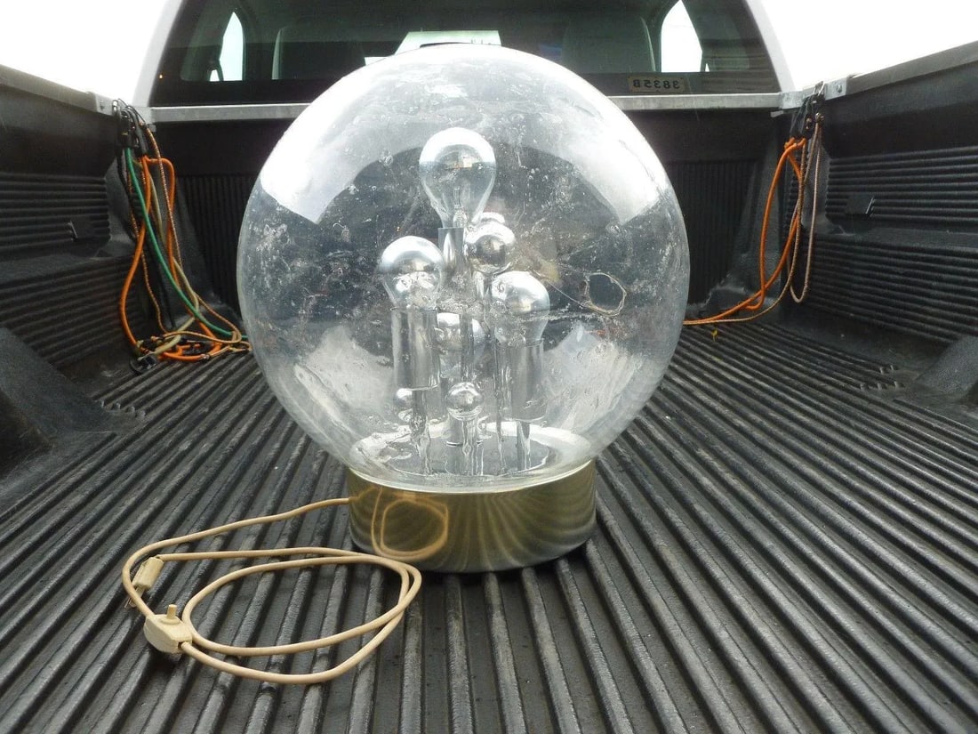 1960s Vintage German Space Age Globe Sputnik Table Lamp - 10