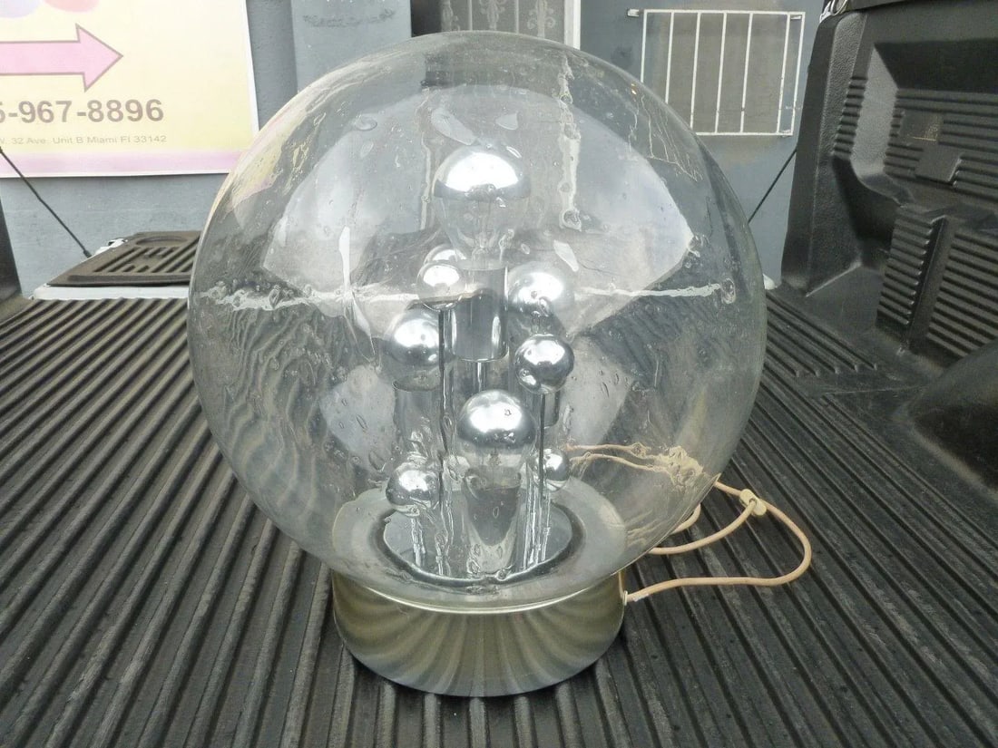 1960s Vintage German Space Age Globe Sputnik Table Lamp - 2