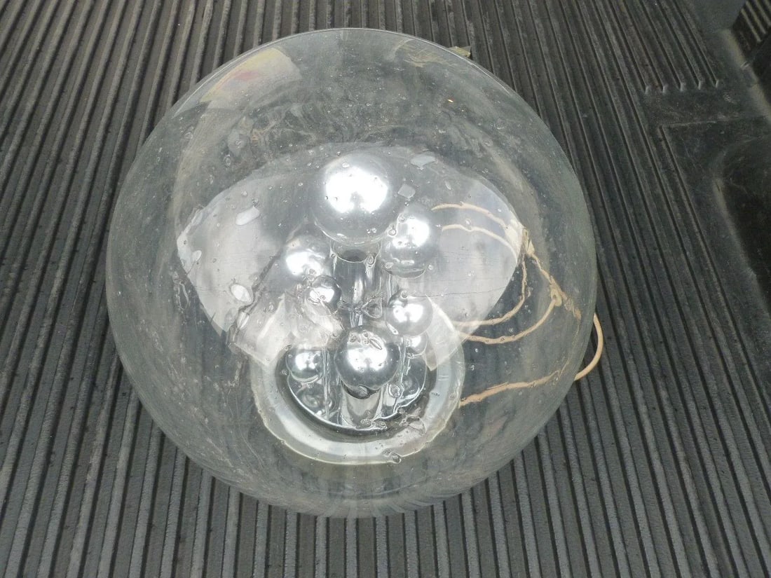 1960s Vintage German Space Age Globe Sputnik Table Lamp - 3