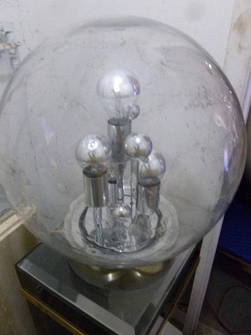 1960s Vintage German Space Age Globe Sputnik Table Lamp - 4