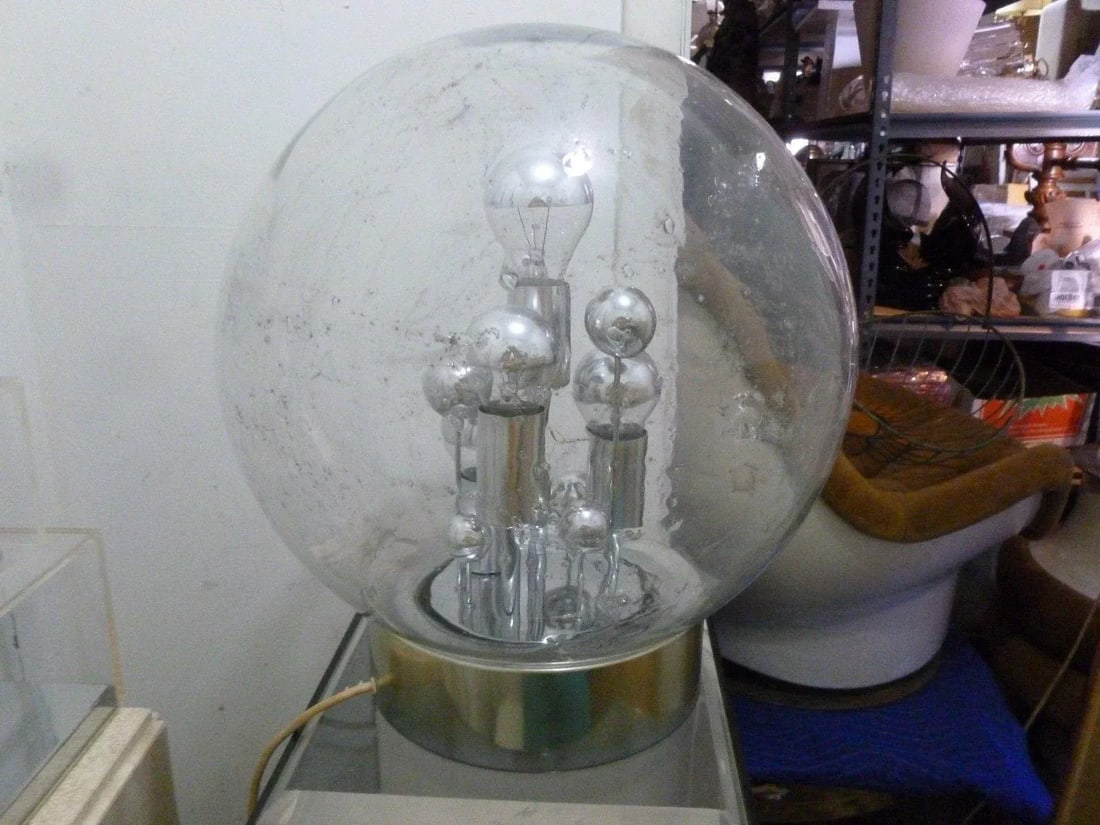 1960s Vintage German Space Age Globe Sputnik Table Lamp - 5