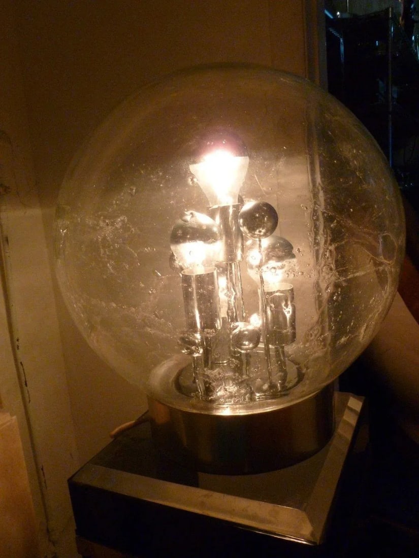 1960s Vintage German Space Age Globe Sputnik Table Lamp - 7