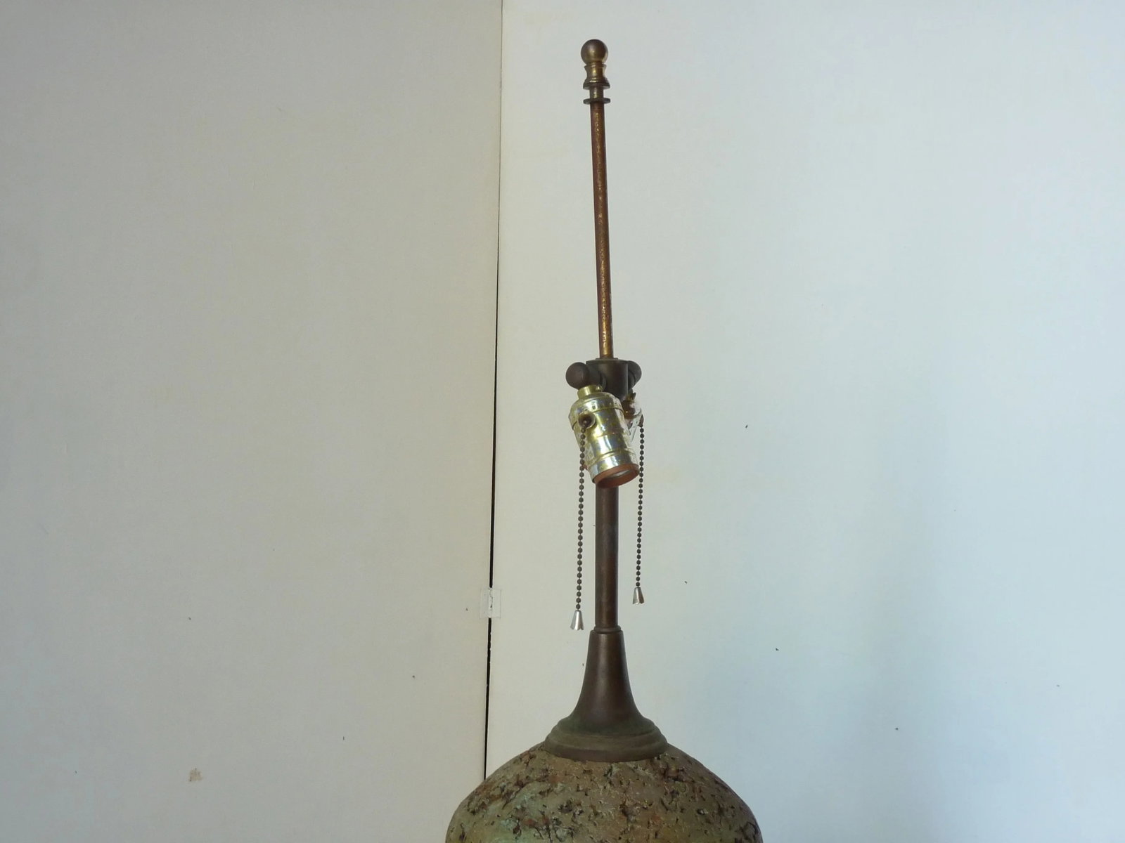 1950s Mid-Century Modern Cork Lamp - 5