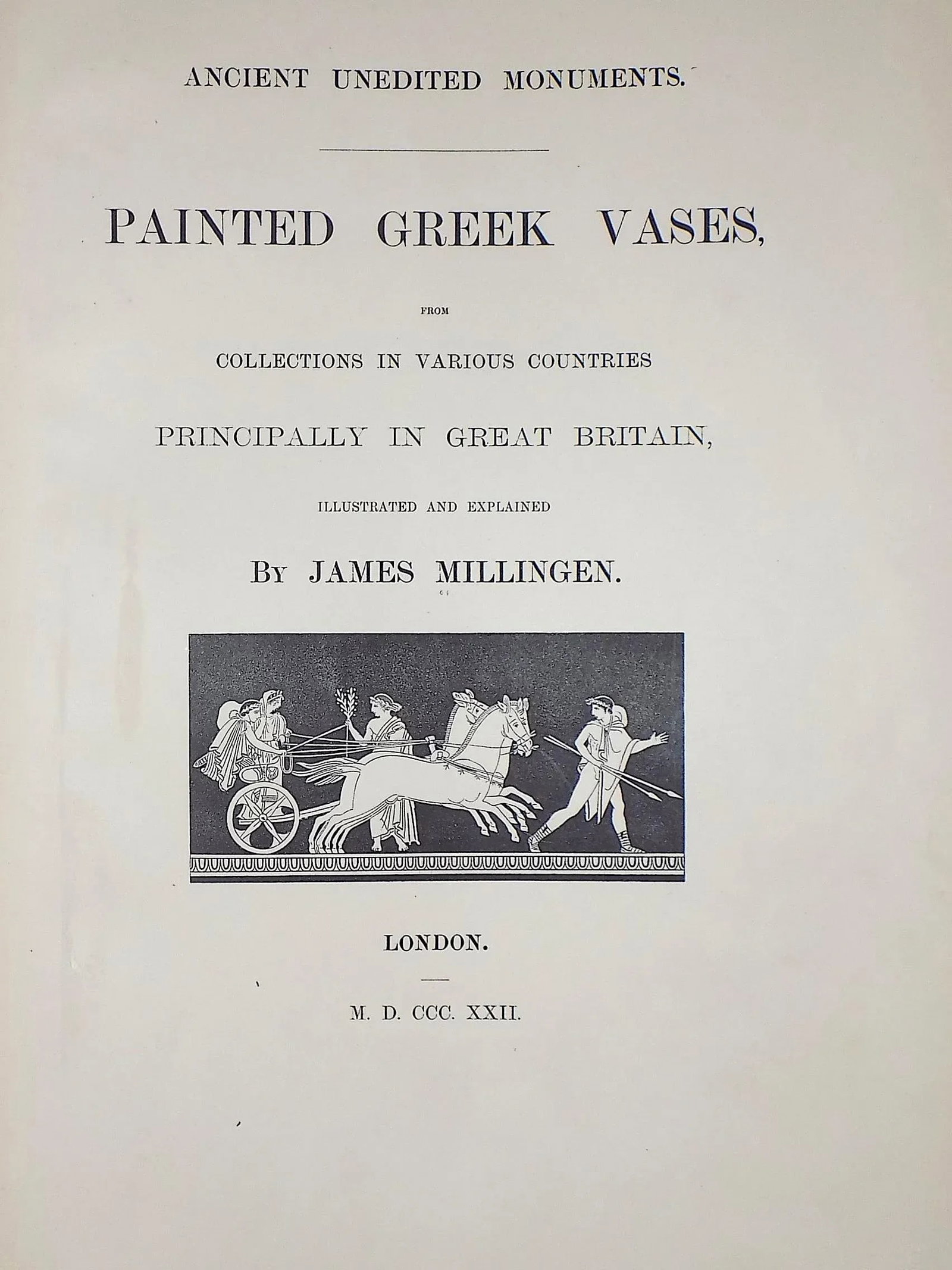 Antique Early 19th Century Large Folio Neoclassical Greek Vase Motif Lithographs - Set of 3 - 4