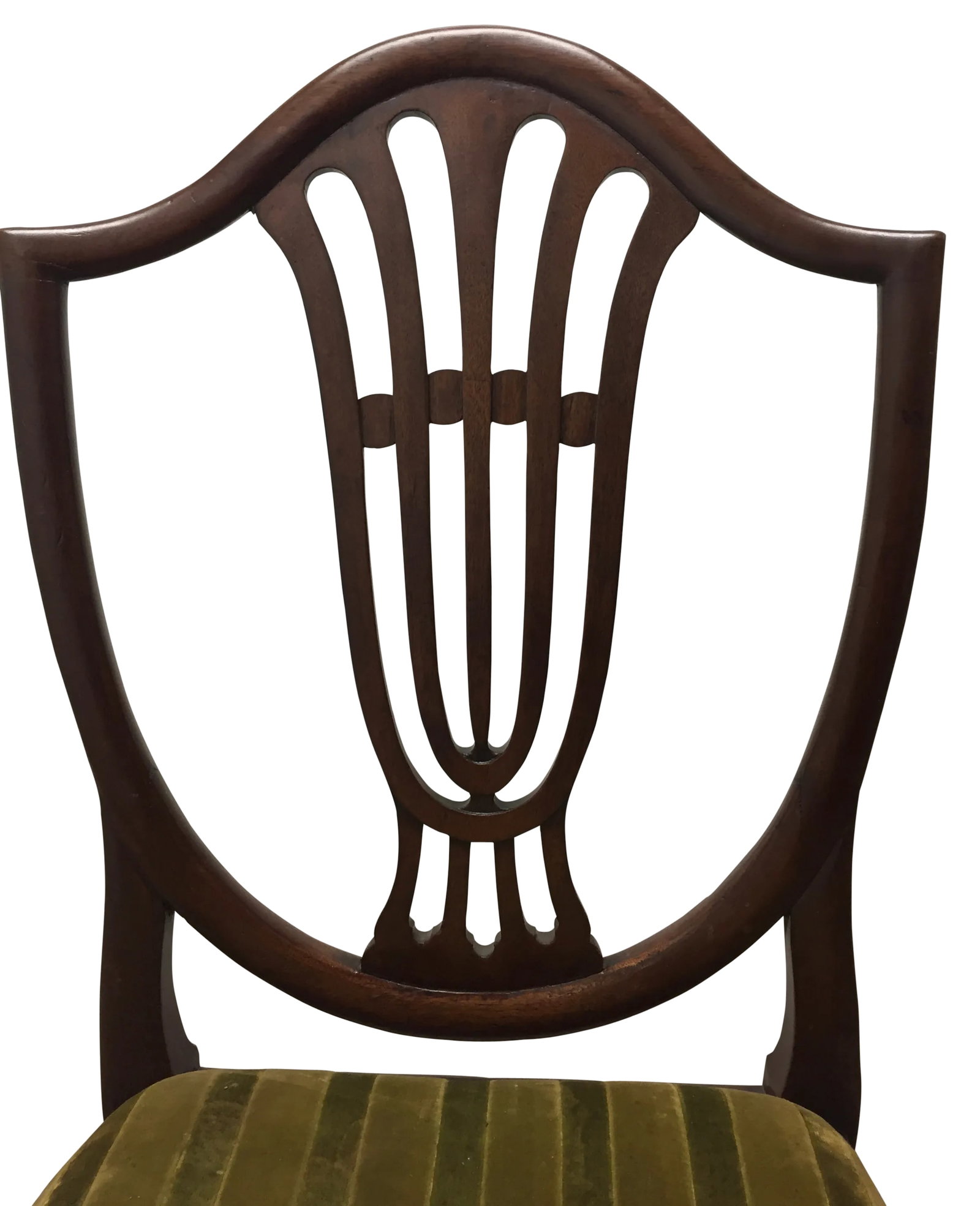 Mid 19th Century Antique Hepplewhite Shield Back Chairs - a Pair - 5