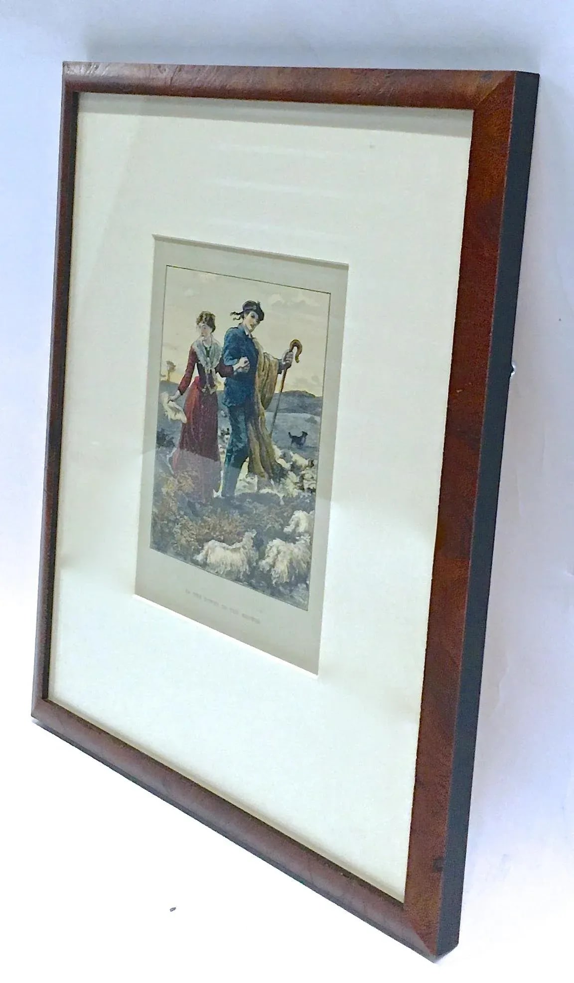 Antique Scottish Sheep Herding Engraving - 2