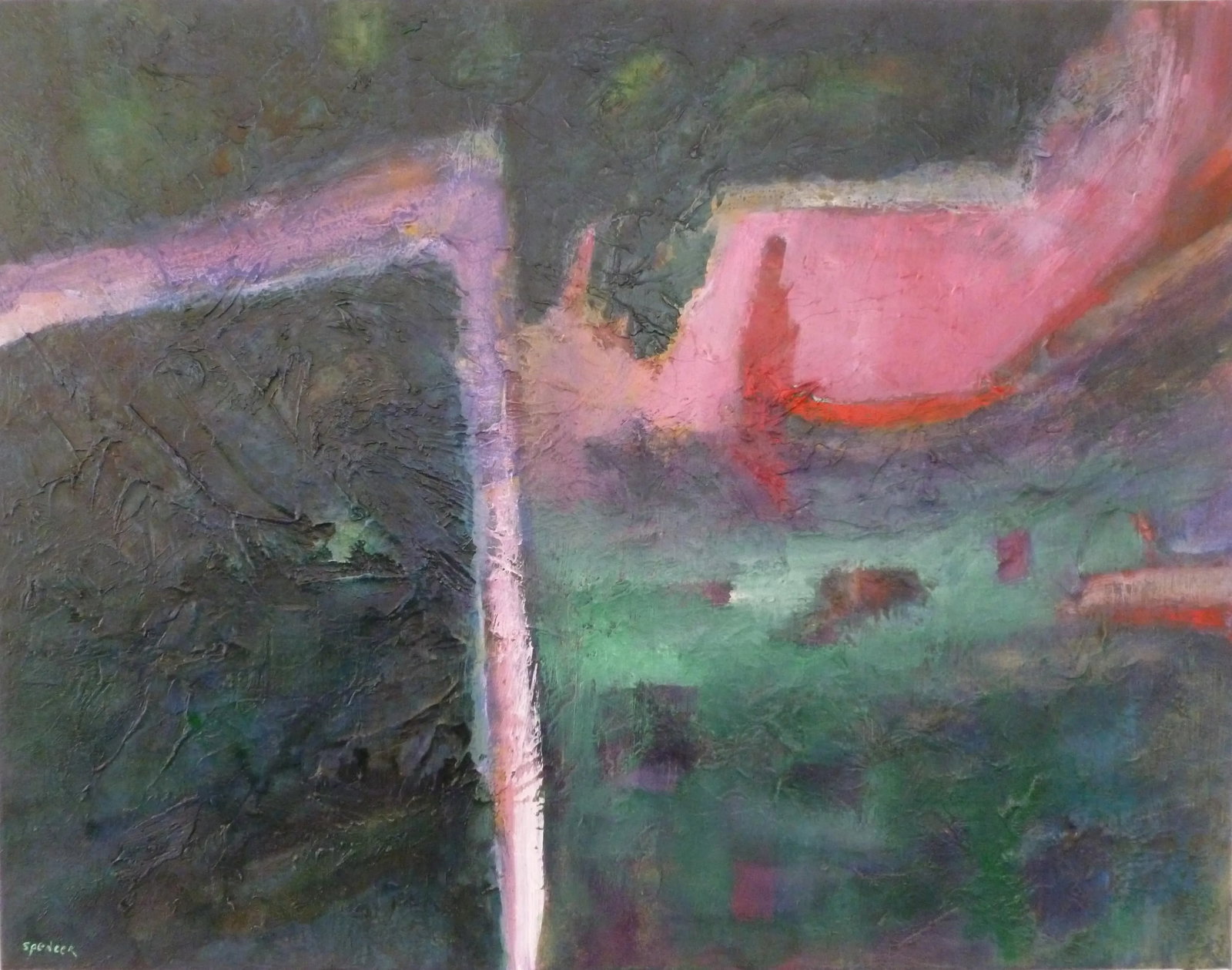 "Meditation" Abstract Oil and Acrylic Painting by Scott A. Spencer (1 of 7)