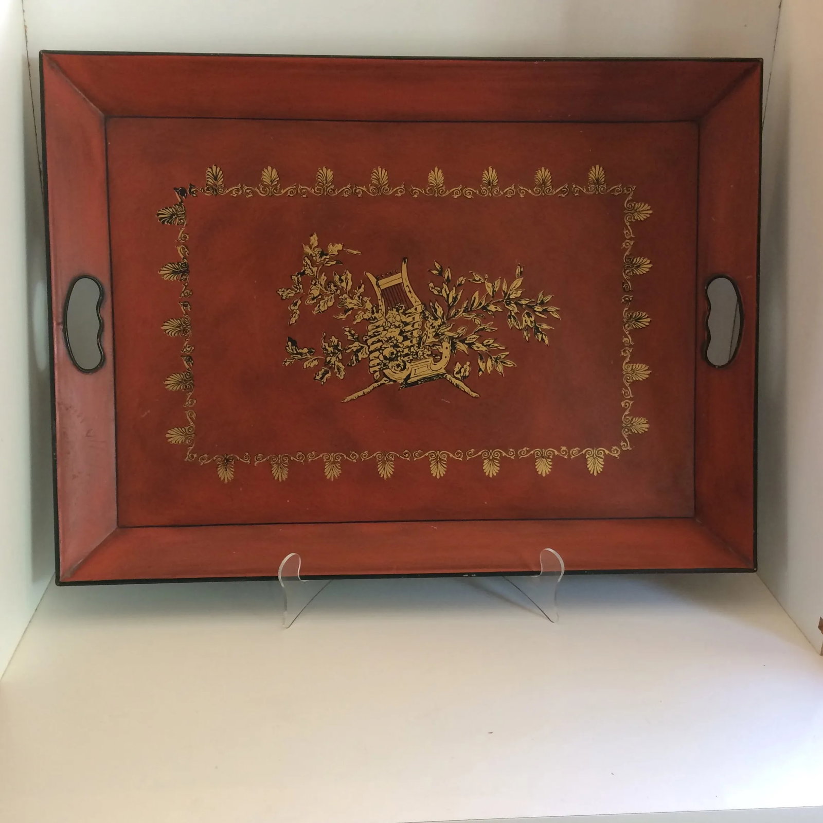Instrumental Design Metal Serving Tray by Nashco Products of New York - 13