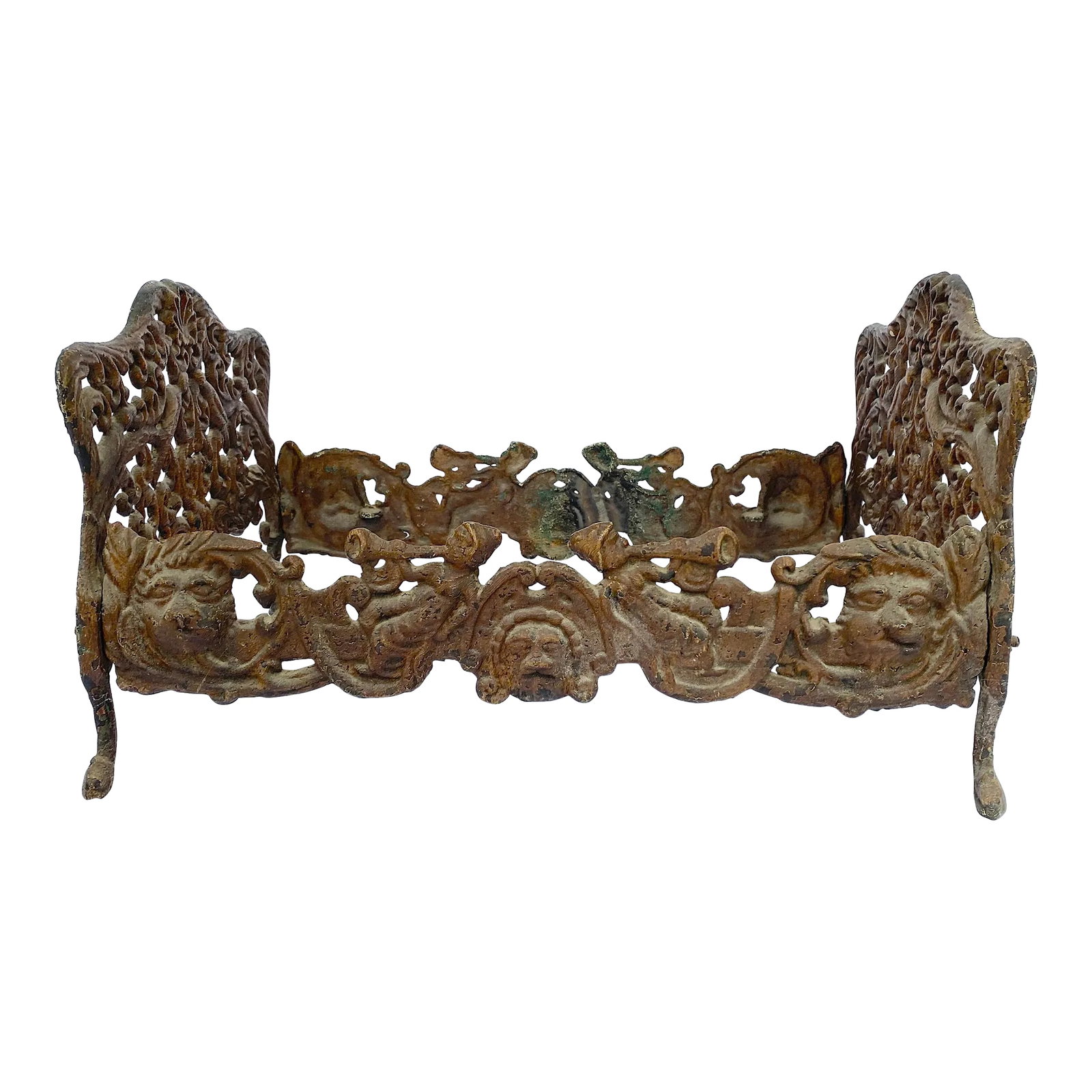 Antique 1800s Victorian Iron Doll/Pet Bed Frame (1 of 3)