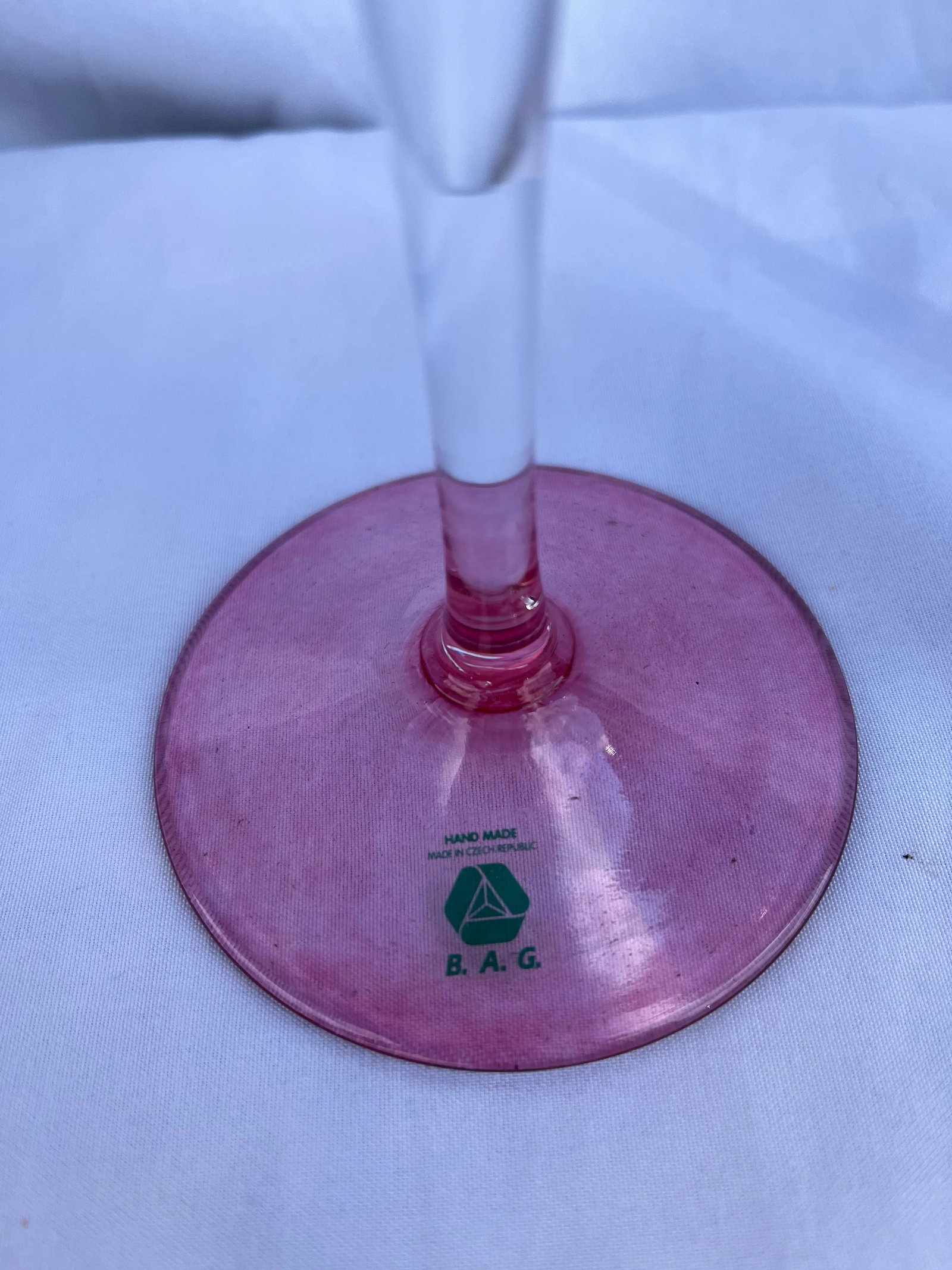 Vintage Post Modern b.a.g Martini Glasses- a Pair - 4