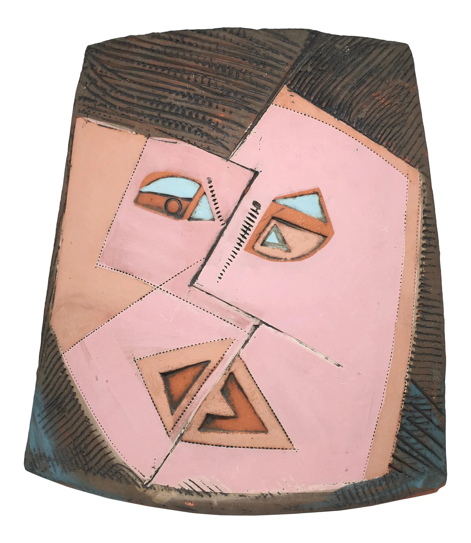 1986 Artist Signed Double Face Cubist Vase (1 of 9)