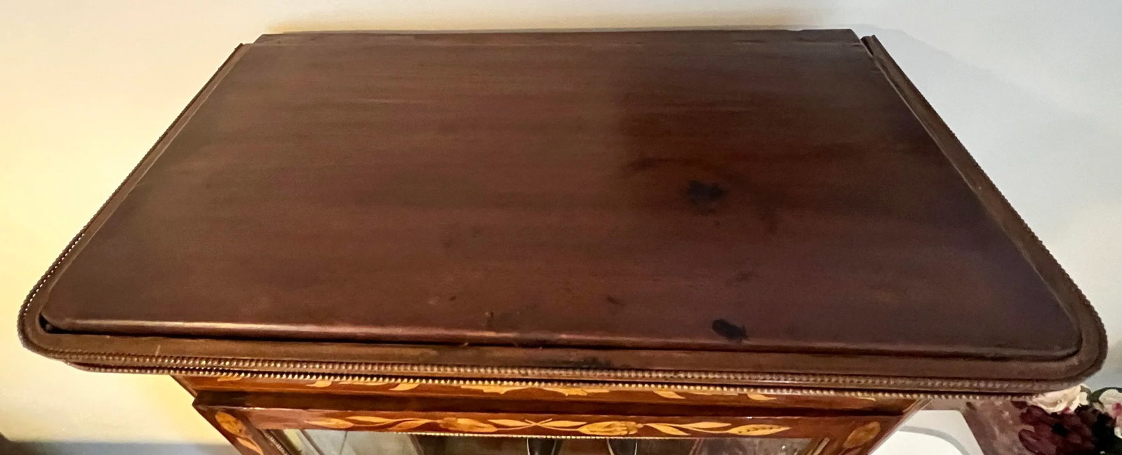 Late 19th Century Louis XVI Style Bronze Mounted Marquetry Inlaid - 4