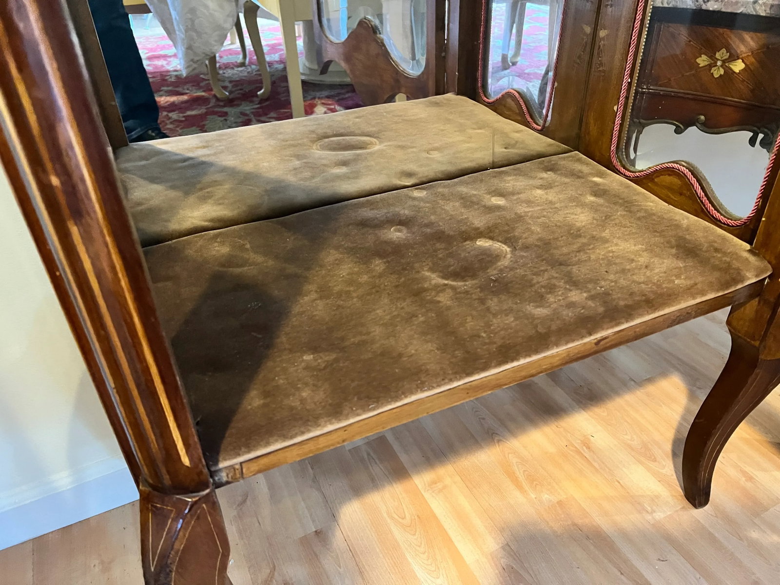 Late 19th Century Louis XVI Style Bronze Mounted Marquetry Inlaid - 9