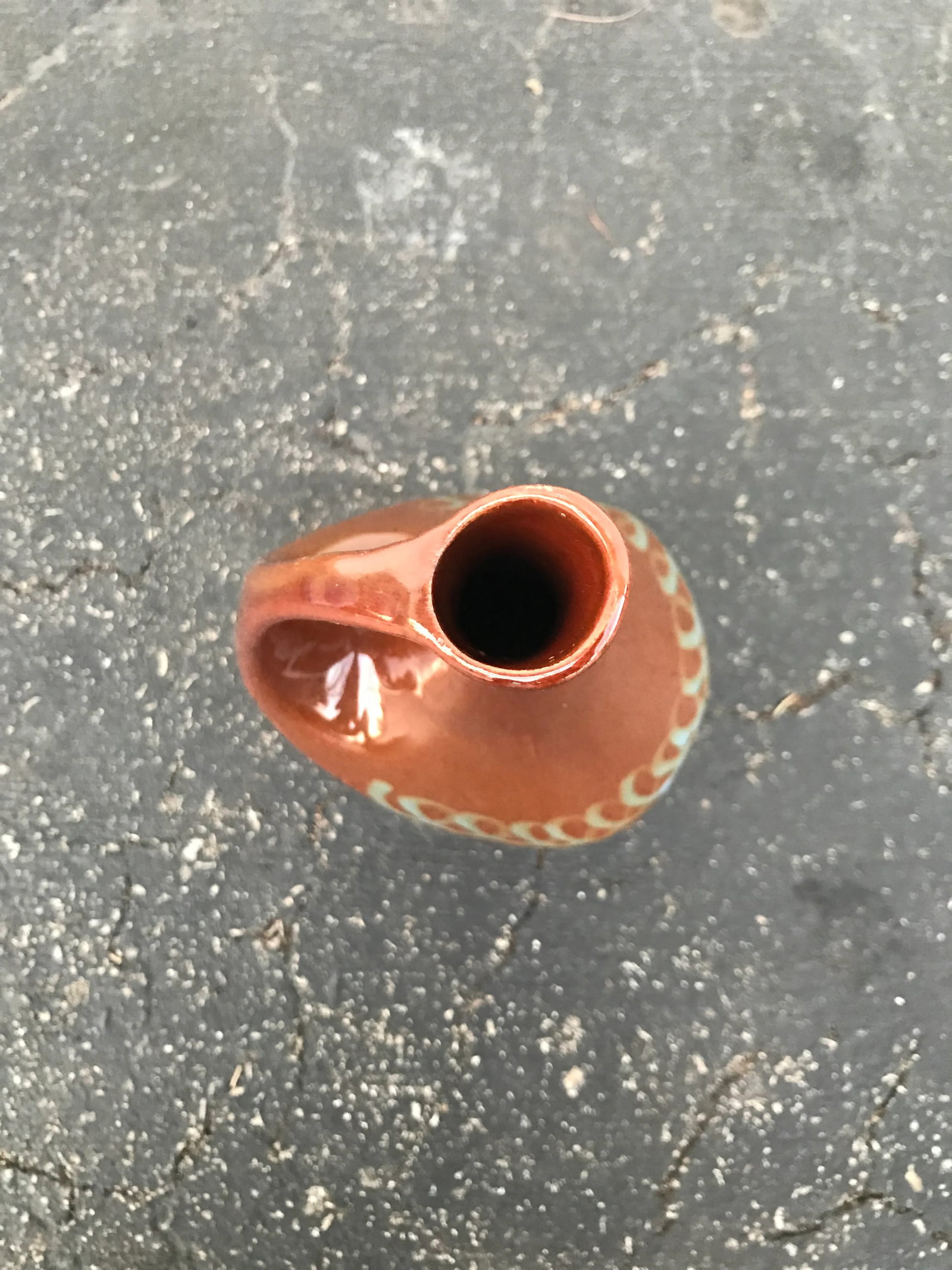 Vintage Modernist Pottery Pitcher - 4