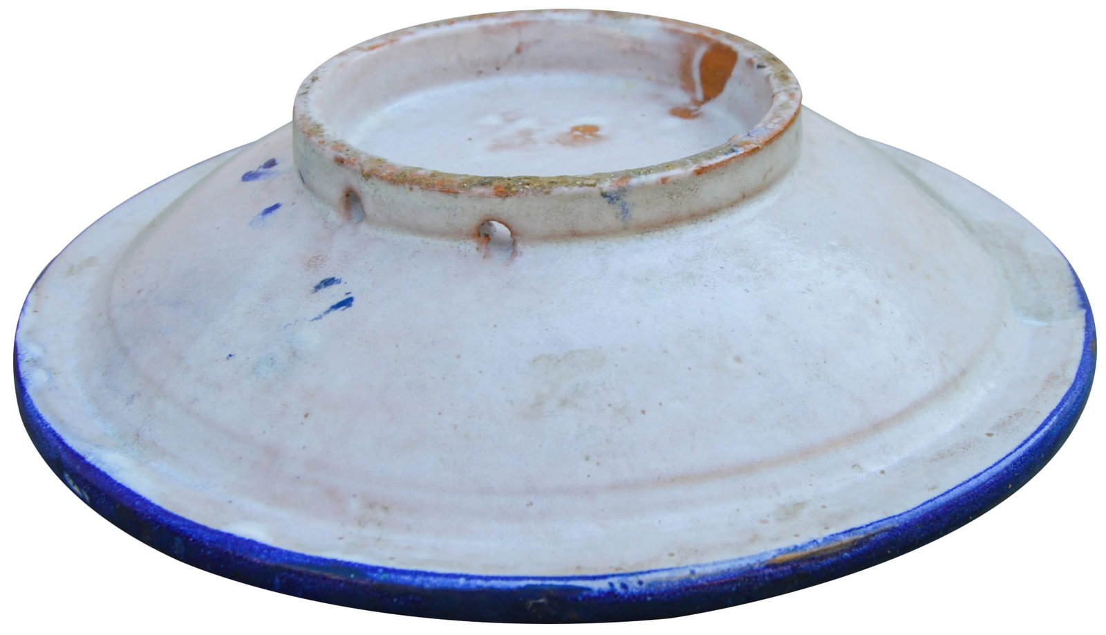 Early 20th Century Blue Moroccan Ceramic Plate - 7