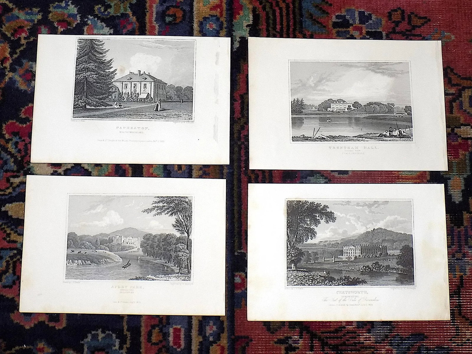 Authentic Antique 19th C. English Architectural Engravings - Set of 4 - 7