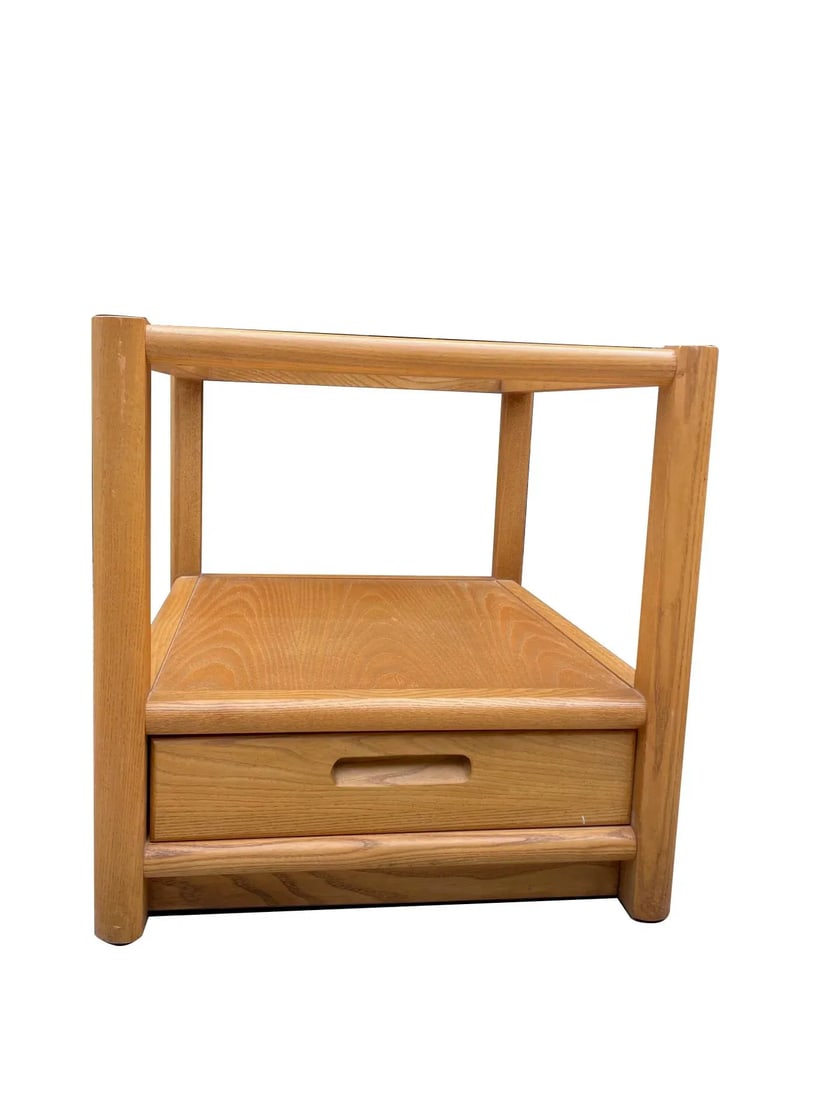 1970s Thomasville Oak Nightstands - Set of 2 - 2