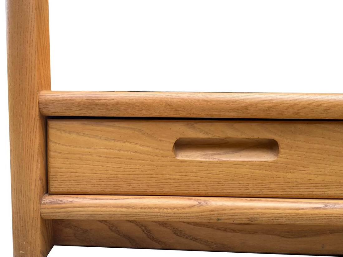 1970s Thomasville Oak Nightstands - Set of 2 - 8