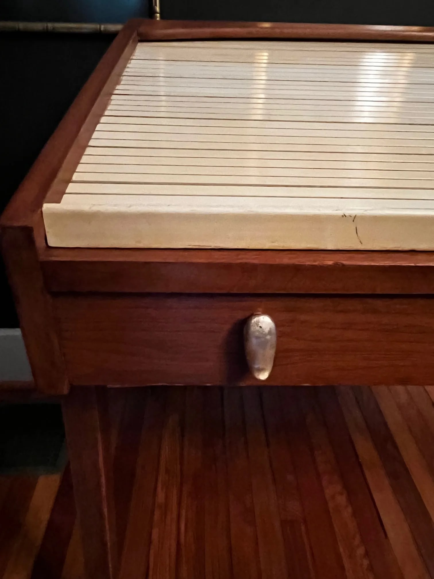 John Von Koert for Drexel Mid Century Modern Walnut Tambour Desk - 9