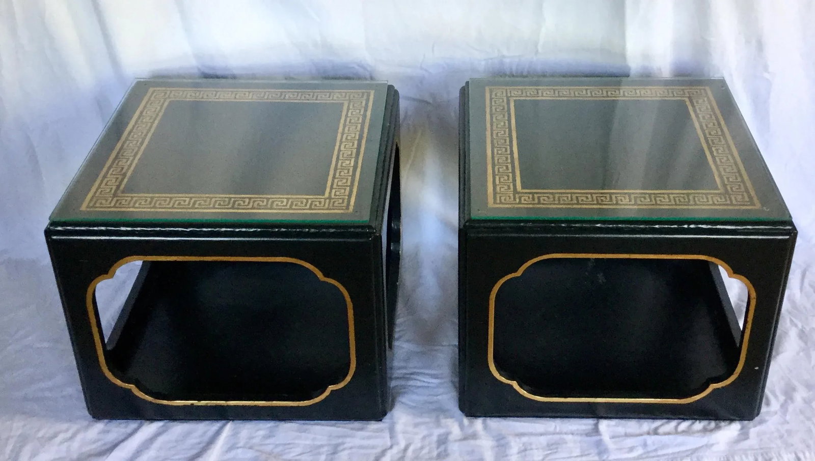 Asian Inspired Side Tables - Set of 2 - 4