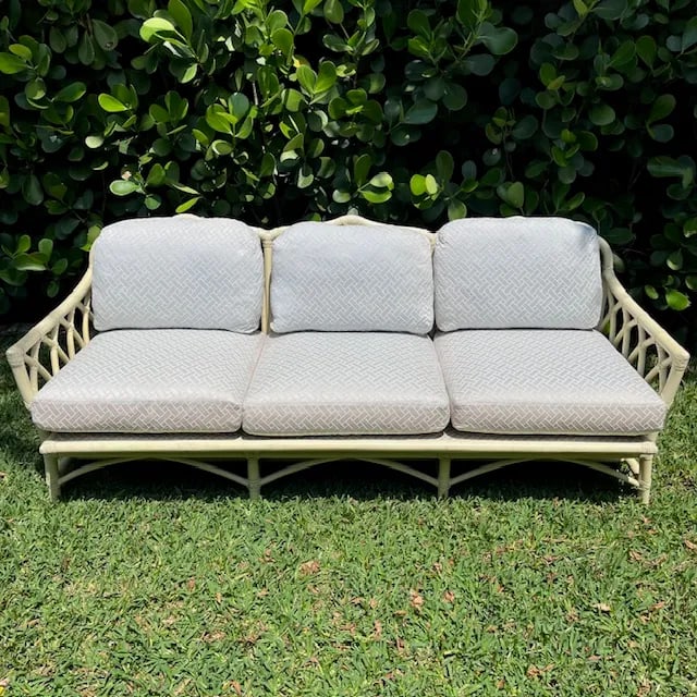 Vintage McGuire Cathedral Back Gothic Sofa - 2