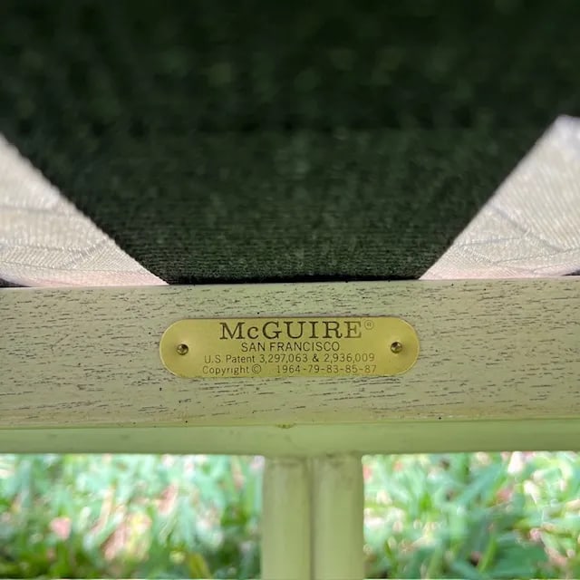 Vintage McGuire Cathedral Back Gothic Sofa - 9
