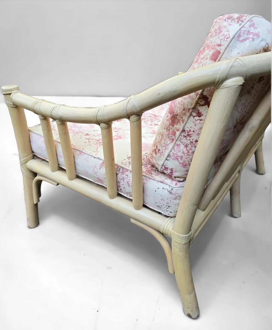 Late 20th Century McGuire Organic Modern Bamboo Rattan Settee Loveseat - 6