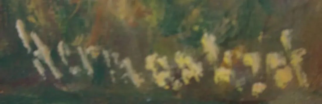 Herman Lipot "The Garden" Oil Painting Early 20c - 9