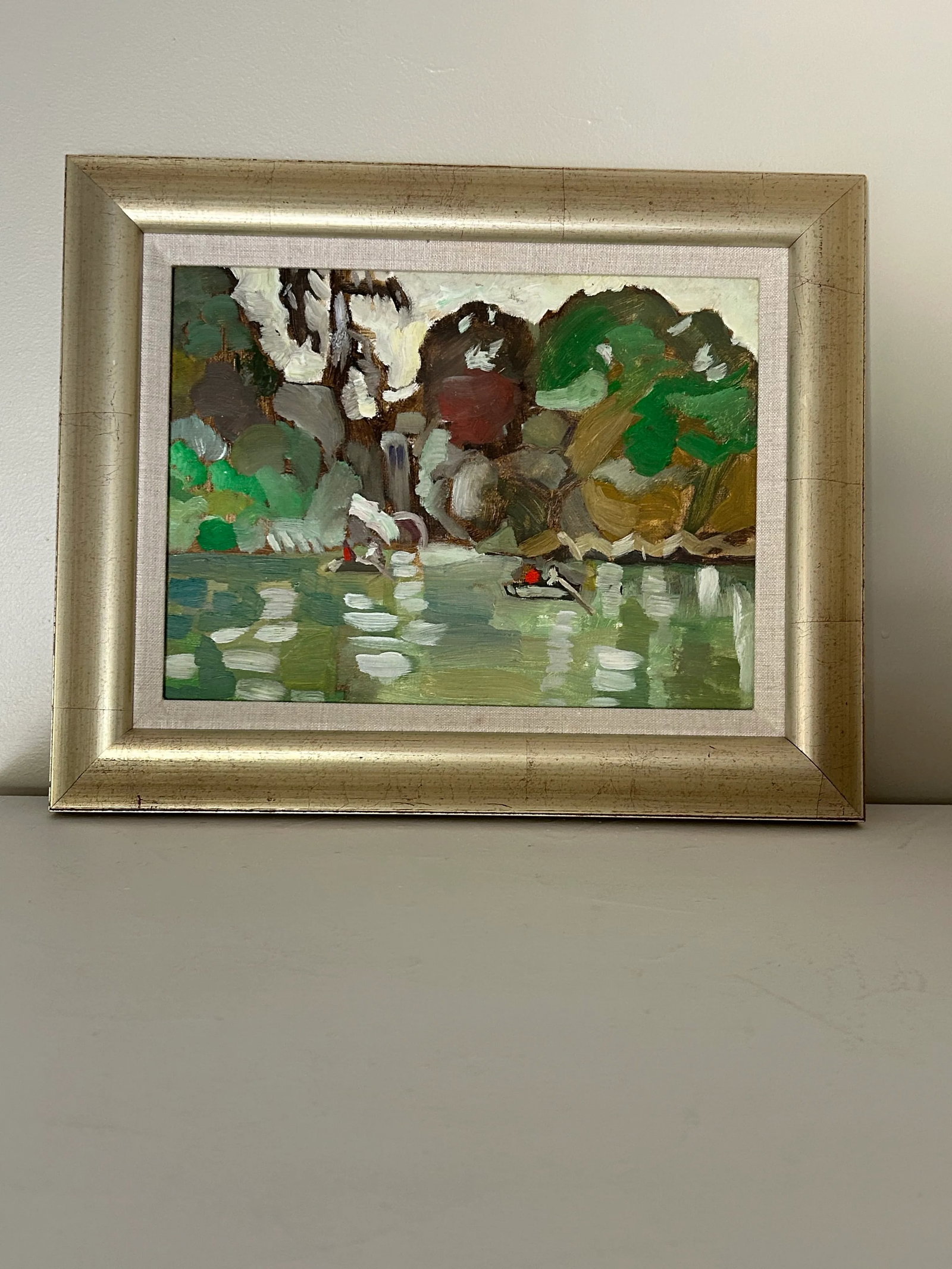 Late 20th Century Impressionistic Landscape Painting by Unknown Artist, Framed - 3