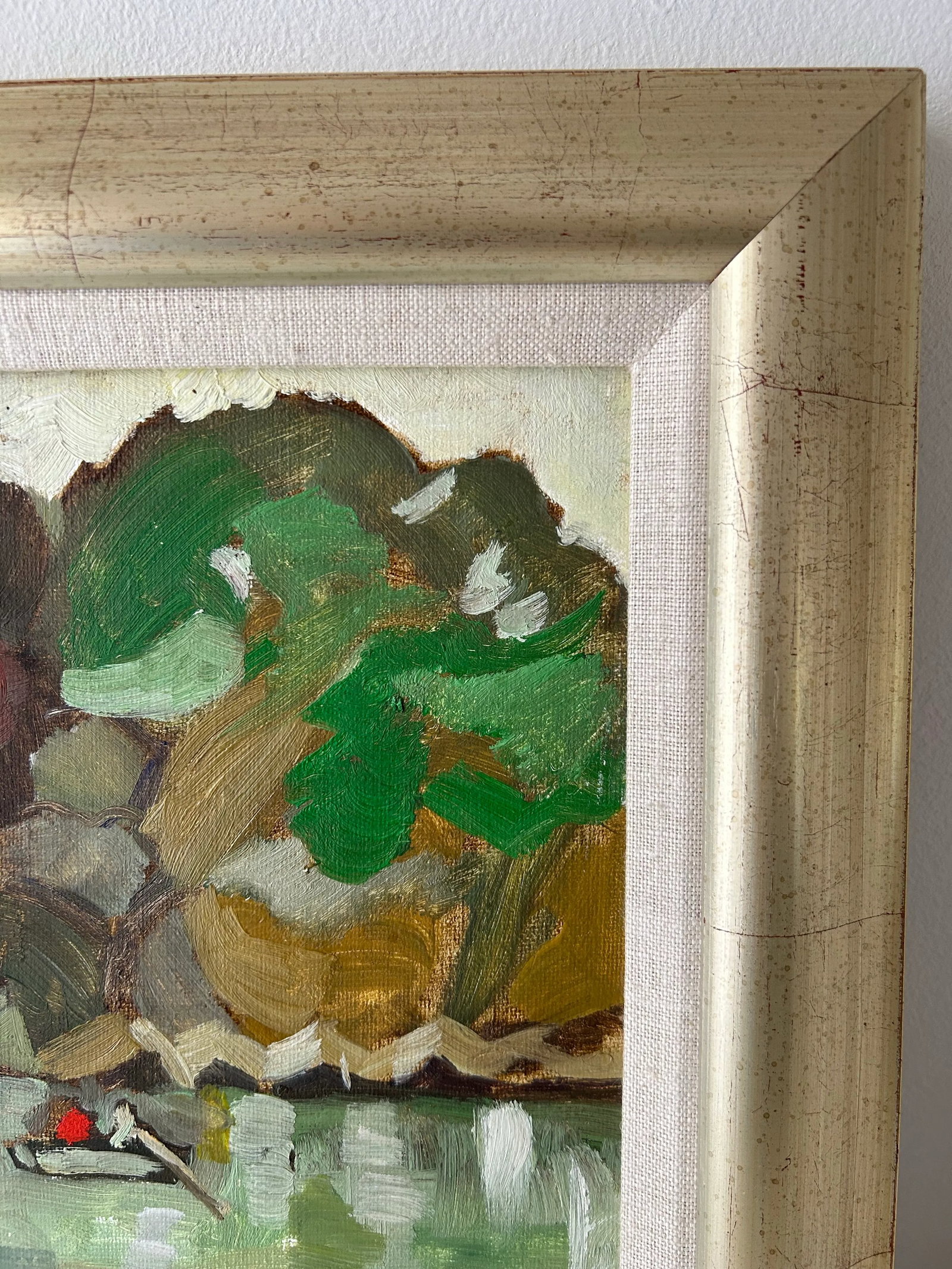 Late 20th Century Impressionistic Landscape Painting by Unknown Artist, Framed - 8