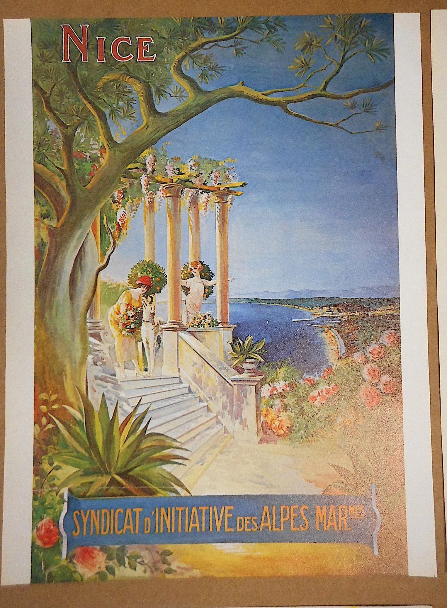 Set of 6-Vintage Posters-Listed Artists - Nice, France C.1973 - 2