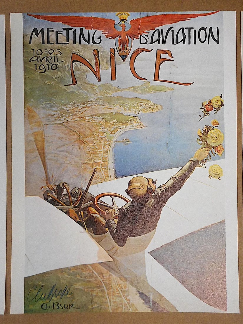 Set of 6-Vintage Posters-Listed Artists - Nice, France C.1973 - 3