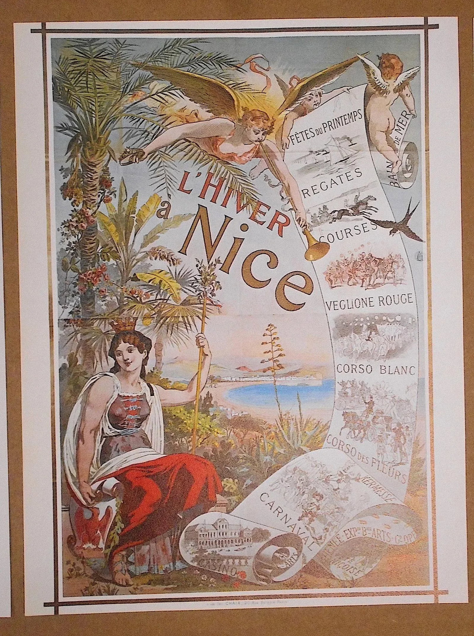 Set of 6-Vintage Posters-Listed Artists - Nice, France C.1973 - 6