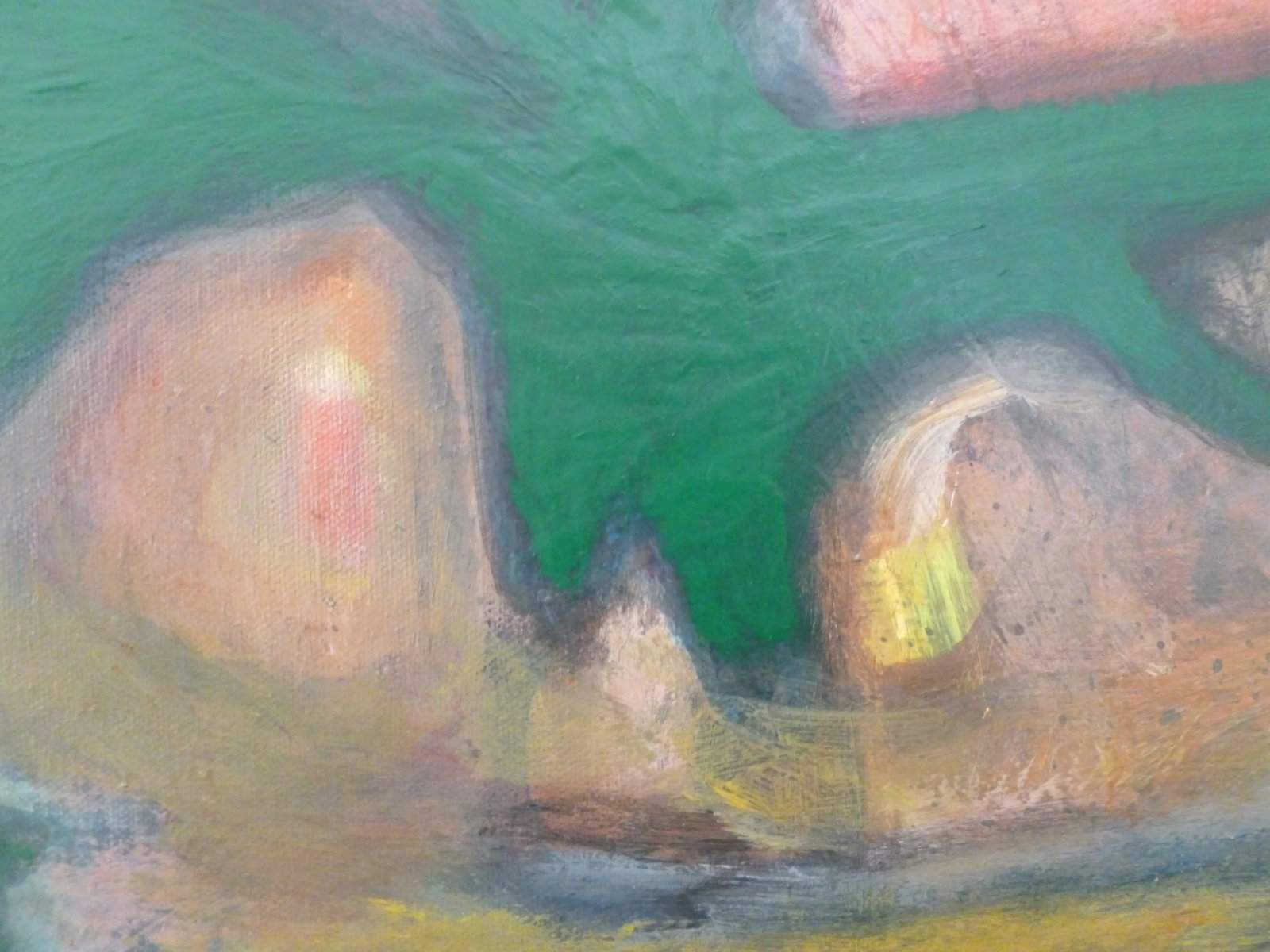 "Green Pastures" Oil and Acrylic Abstract Landscape Painting by Scott Spencer - 4