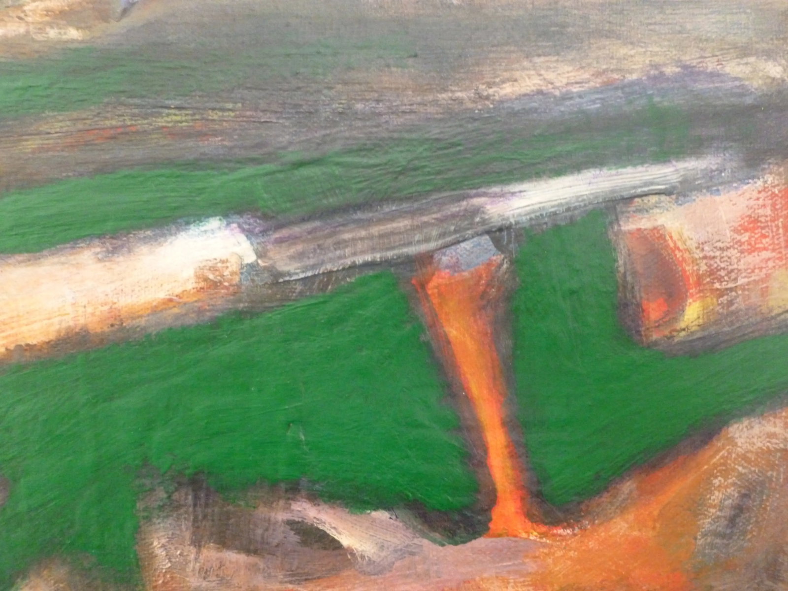 "Green Pastures" Oil and Acrylic Abstract Landscape Painting by Scott Spencer - 7