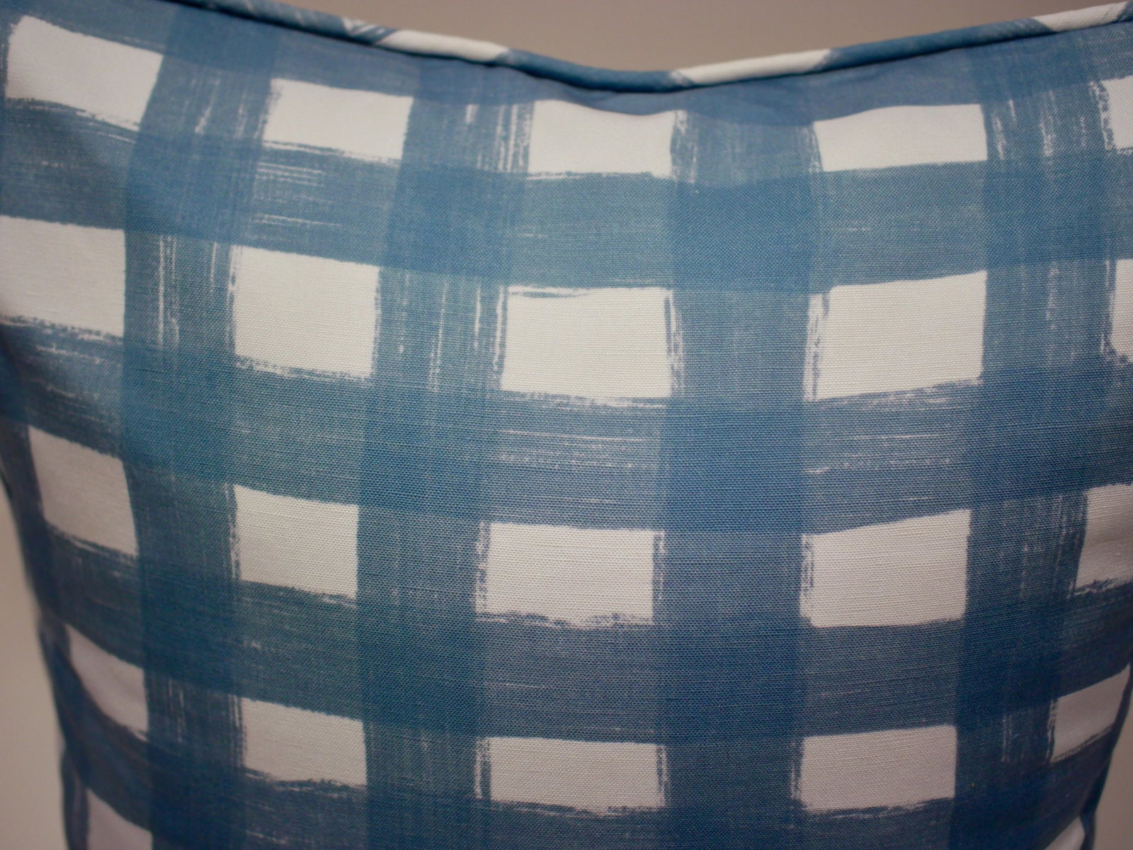 Country Lulie Wallace Harriet Double Sided Misty Blue Down/Feather 20" Square Single Pillow - 6